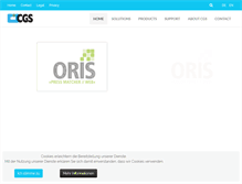Tablet Screenshot of cgs-oris.com